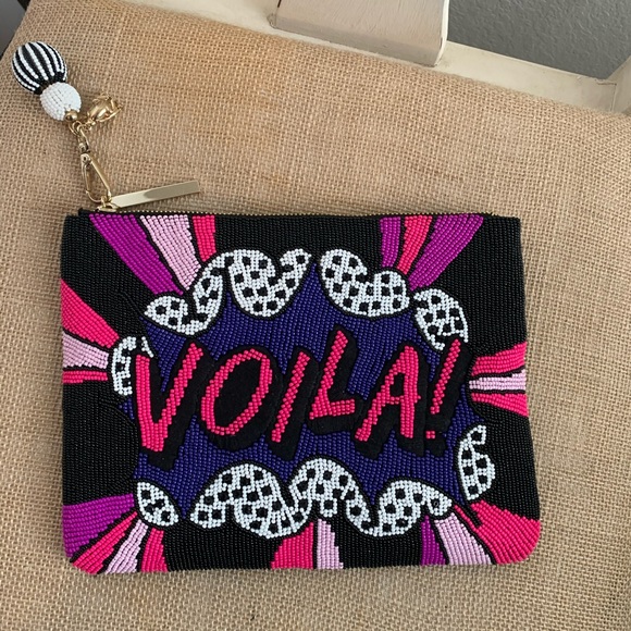 Kate Spade On Purpose Voila Beaded Clutch - Picture 2 of 8